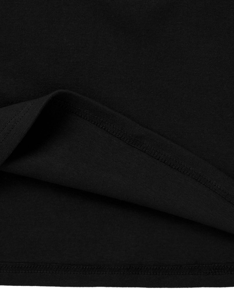 Ohoo Mens Short Sleeve Mock Turtleneck Basic Tops Lightweight Slim Fit Cotton Pullover Sweater / DCT105-BLACK-M - Image 5
